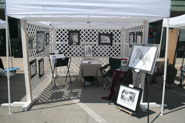 The Art Fair Booth Fine Art In Graphite